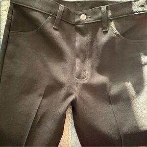 Wrangler Black Pants with White Pocket Lining